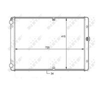 Radiatore, raffreddamento motore NRF 59088