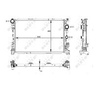 Radiatore, raffreddamento motore NRF 59133