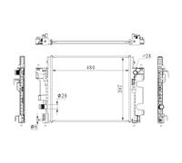 Radiatore, raffreddamento motore NRF 59274