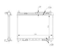 NRF 59317 Radiatore motore