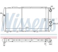 Radiatore, Raffreddamento motore per AUDI 100 200