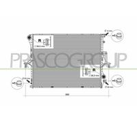 Radiatore Per Audi Q7 (4l) Dal 2006 Al 2009 Ad830r002 7l6121253c