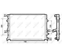 Radiatore, Raffreddamento motore per AUDI SKODA VW A3 BEETLE CADDY GOLF GOLF PLU