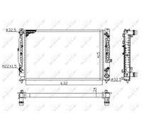 Radiatore, Raffreddamento motore per AUDI SKODA VW A4 A6 PASSAT SUPERB