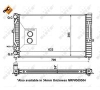 Radiatore, Raffreddamento motore per AUDI SKODA VW A4 A6 PASSAT SUPERB