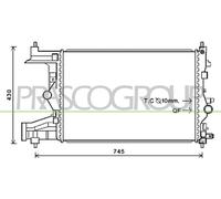 PRASCO DW040R002 Radiatore motore