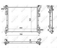Radiatore, Raffreddamento motore per CHRYSLER LANCIA GRAND VOYAGER VOYAGER