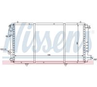 NISSENS 61337 Radiatore motore