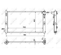 Radiatore, Raffreddamento motore per CITROËN MITSUBISHI PEUGEOT 4007 4008 ASX C-