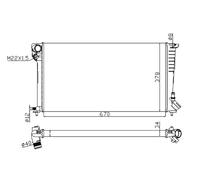 Radiatore, Raffreddamento motore per CITROËN PEUGEOT 306 BERLINGO / BERLINGO FIR