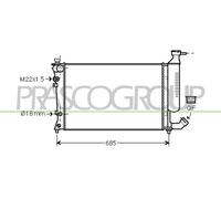 PRASCO CI420R015 Radiatore motore