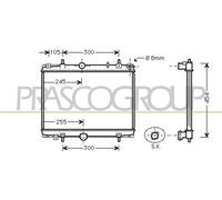 PRASCO CI520R002 Radiatore motore