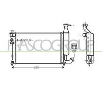 PRASCO CI915R003 Radiatore motore