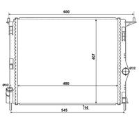 Radiatore, Raffreddamento motore per DACIA LADA RENAULT LARGUS LOGAN LOGAN MCV S