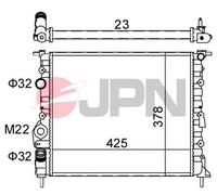 Radiatore, Raffreddamento motore per DACIA RENAULT CLIO LOGAN LOGAN MCV MEGANE S