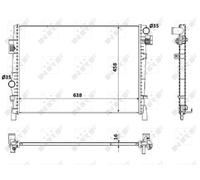 Radiatore, Raffreddamento motore per DODGE FIAT FREEMONT JOURNEY