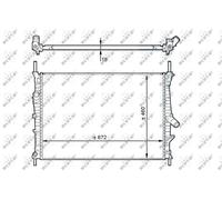 Radiatore, Raffreddamento motore per FORD TRANSIT TRANSIT TOURNEO