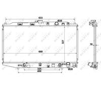 Radiatore, Raffreddamento motore per HONDA CIVIC CRX