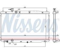 NISSENS Radiatore motore