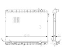 Radiatore, Raffreddamento motore per KIA CARNIVAL / GRAND CARNIVAL