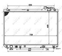 Radiatore, Raffreddamento motore per LEXUS RX