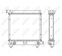 Radiatore, Raffreddamento motore per MERCEDES-BENZ 124 190