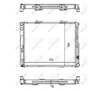 Radiatore, Raffreddamento motore per MERCEDES-BENZ 124
