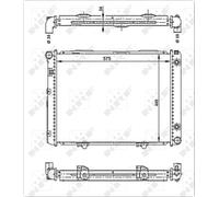 Radiatore, Raffreddamento motore per MERCEDES-BENZ 190