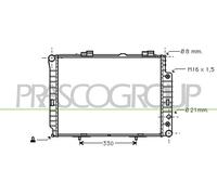 PRASCO ME035R011 Radiatore motore