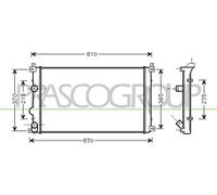 Radiatore, Raffreddamento motore per NISSAN OPEL RENAULT VAUXHALL INTERSTAR MAST