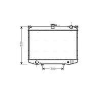 AVA COOLING SYSTEMS DN2041 Radiatore motore