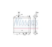 Radiatore Raffreddamento Motore Per NISSAN Pixo Suzuki Alto 17700M68K00000