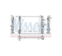 Radiatore Raffreddamento Motore Per Opel Chevrolet Opel 1300343 1300349
