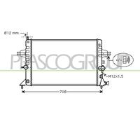 PRASCO OP017R015 Radiatore motore