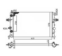Radiatore, Raffreddamento motore per OPEL VAUXHALL ASTRA ASTRA G CLASSIC ASTRAVA