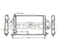Radiatore, Raffreddamento motore per OPEL VAUXHALL ASTRA ASTRA H CLASSIC ASTRAVA