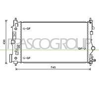 Radiatore, Raffreddamento motore per OPEL VAUXHALL ASTRA ASTRA J CASCADA ZAFIRA