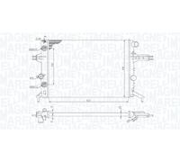 Radiatore, Raffreddamento motore per OPEL VAUXHALL ASTRA ASTRAVAN ZAFIRA