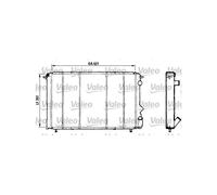 Radiatore Raffreddamento Motore Per Renault Espace II 6025101336 6025101338