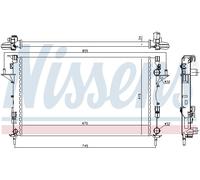 Radiatore, raffreddamento motore NISSENS 63813