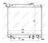 Radiatore, Raffreddamento motore per SUZUKI GRAND VITARA
