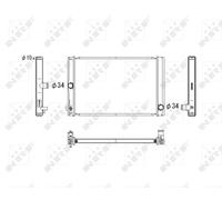 Radiatore, Raffreddamento motore per TOYOTA AURIS AURIS VAN COROLLA