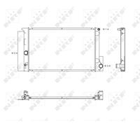 Radiatore, Raffreddamento motore per TOYOTA AURIS AVENSIS COROLLA VERSO