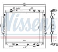 NISSENS 606068 Radiatore motore