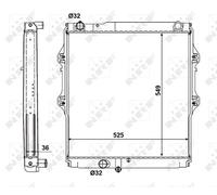 Radiatore, Raffreddamento motore per TOYOTA HILUX