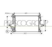Radiatore, Raffreddamento motore per VOLVO S60 S80 V70 XC70