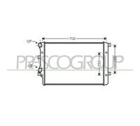PRASCO Radiatore motore