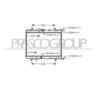 Radiatore Per Citroen-Xsara-09/00-10/04 Citroen-C4-09/04-09/08 Citroen-Xsara Pic