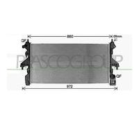 Radiatore Raffreddamento Motore Prasco CI956R002 Prascoselection per Citroën