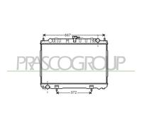 PRASCO DS830R004 Radiatore motore